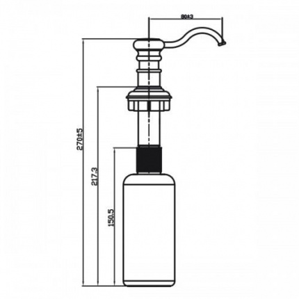 картинка Дозатор для мыла Omoikiri ОМ-01 