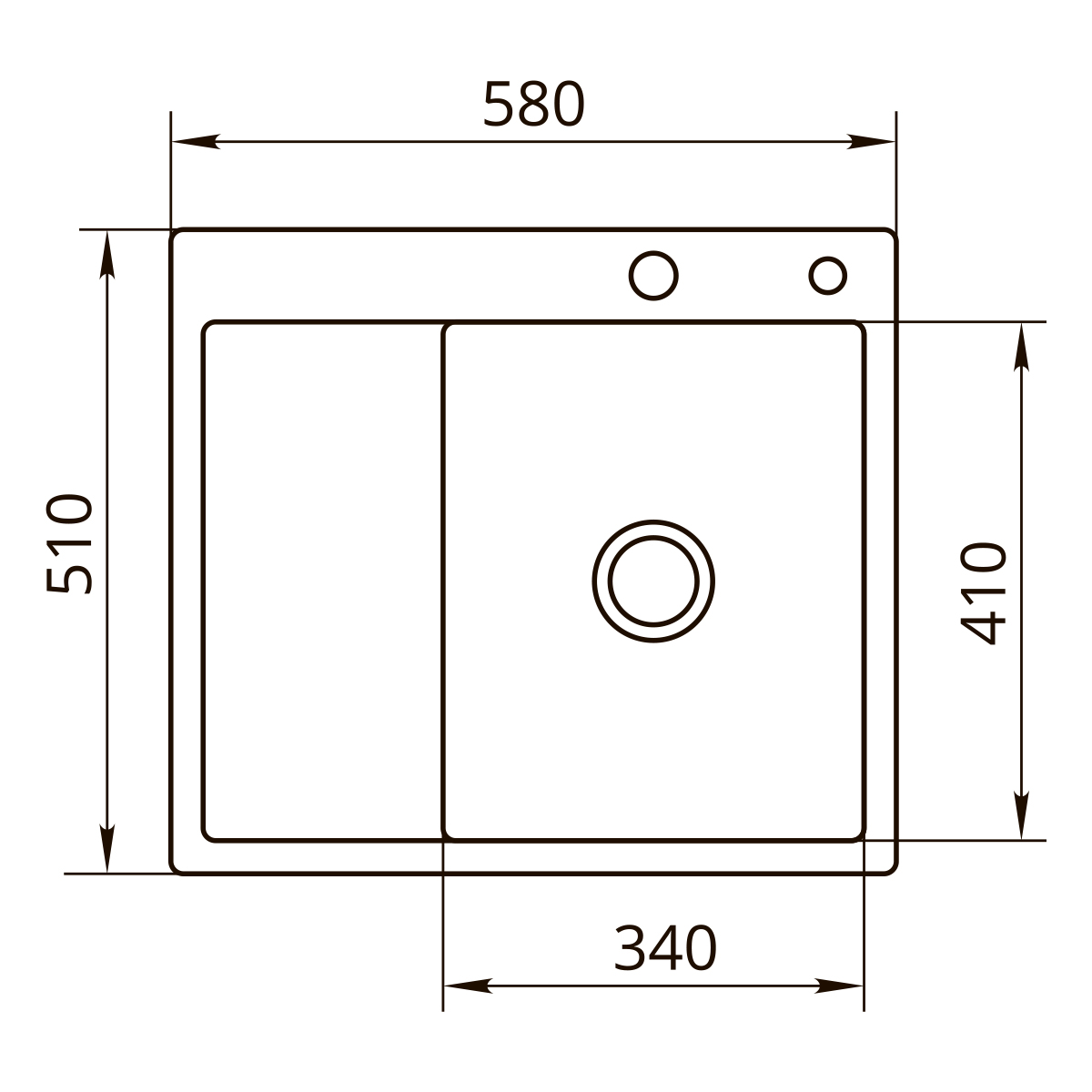 картинка Мойка для кухни Premial PR5851 (L) EVEN SILK GRAPHIT 
