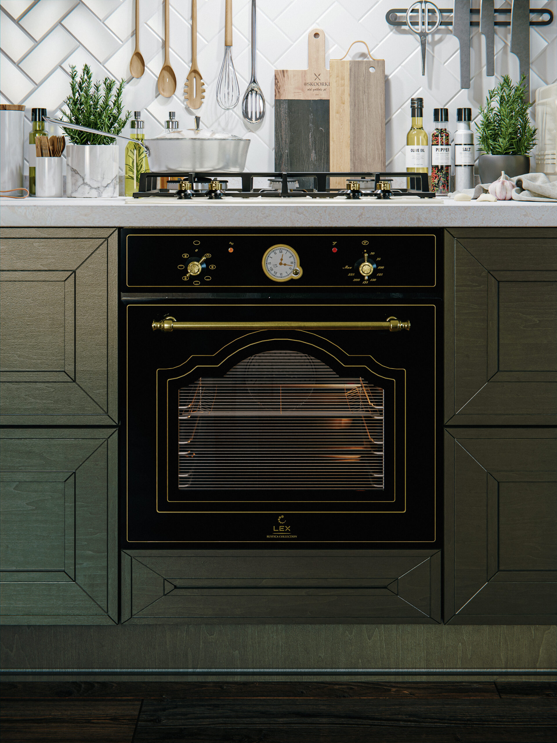 картинка Электрический духовой шкаф Lex EDM 077C BL 