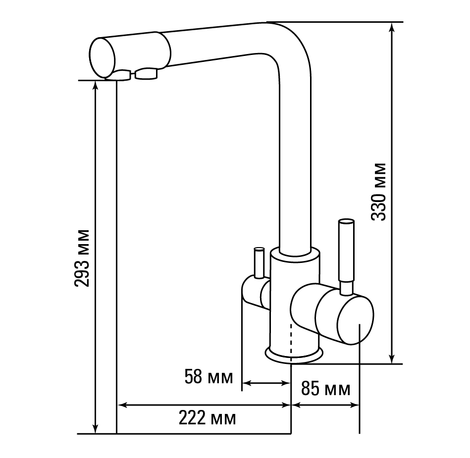 картинка Смеситель Gerdamix DORADO (GR) 