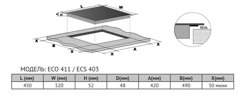 картинка Варочная панель Kuppersberg ECS 403 