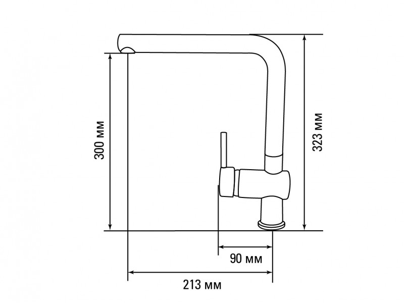 картинка |Discount| Смеситель Gerdamix NEVADA серый (DG-203) 