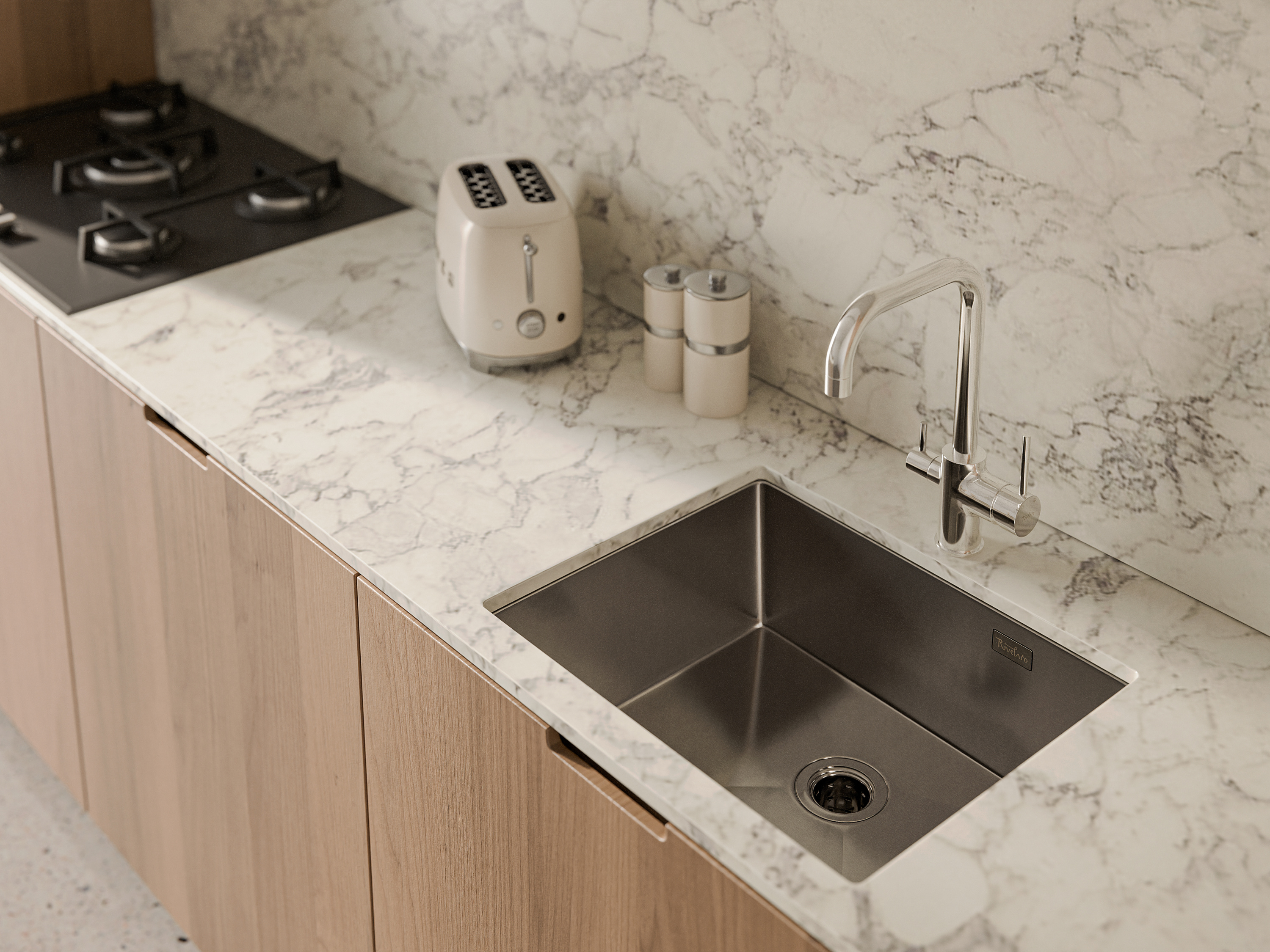 картинка Мойка для кухни Rivelato Rinox 5444 UN 