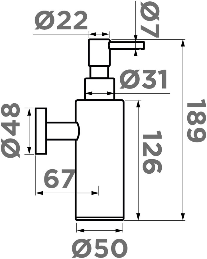 картинка Дозатор для мыла Omoikiri OM-07 