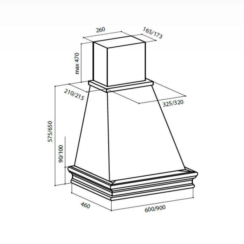 картинка Кухонная вытяжка Lex VERONA 900 WHITE 