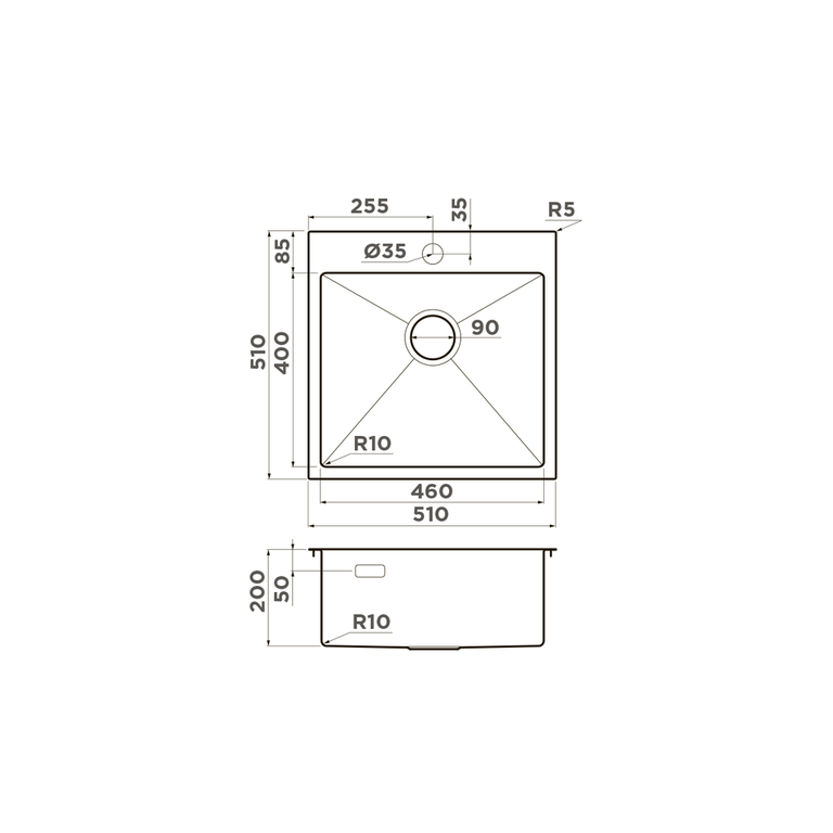 картинка Мойка Omoikiri AKISAME 51-GB 