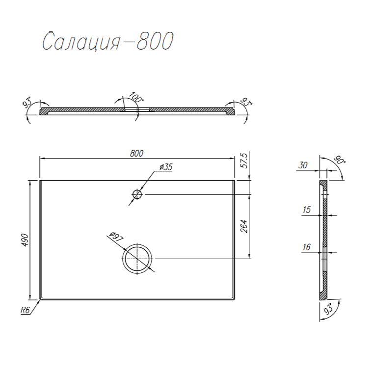 картинка Столешница Florentina САЛАЦИЯ 800 