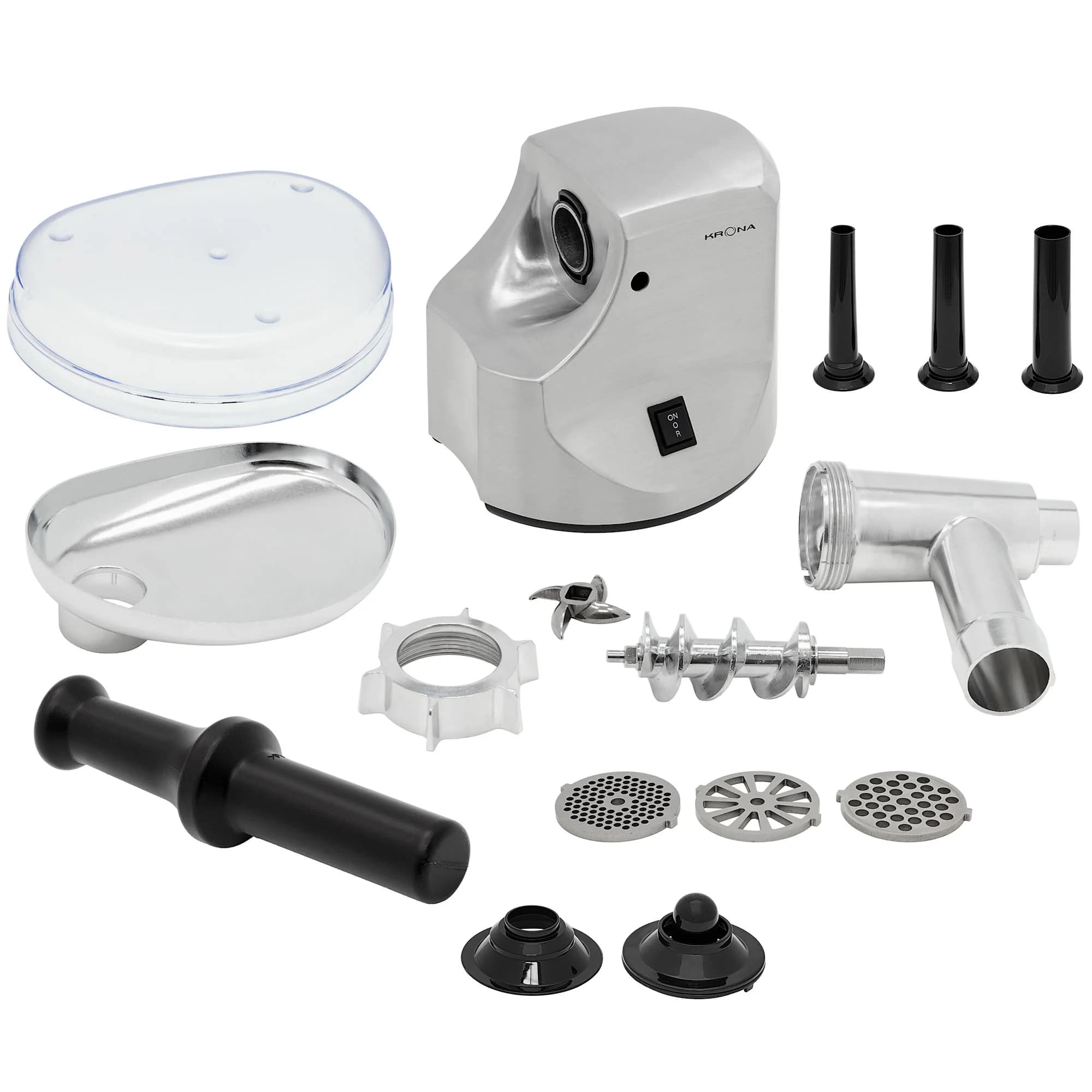 картинка Мясорубка Krona Wolf Metall 1800W нержавеющая сталь 