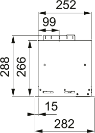 картинка Кухонная вытяжка полновстраиваемая Franke VERA 72 SS нержавеющая сталь 