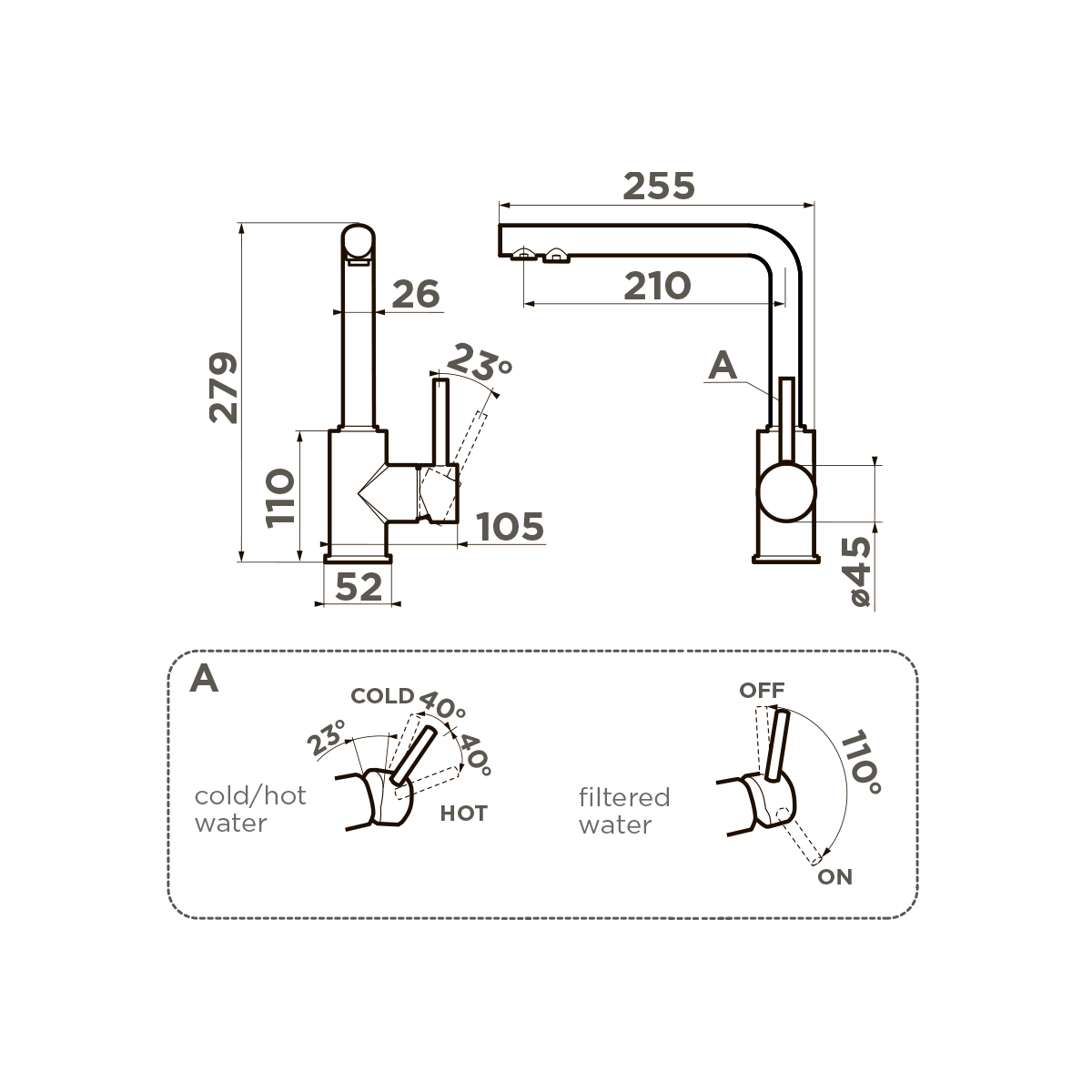 картинка Смеситель Omoikiri Nakagawa 2 Plus-C 
