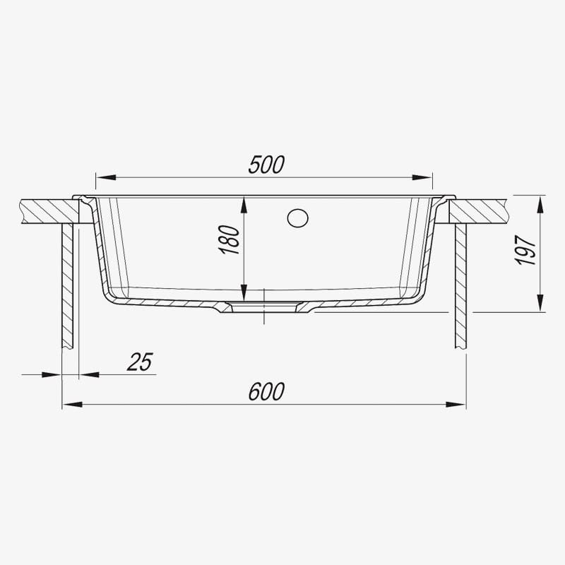 картинка Мойка для кухни Dr. Gans Кардинал 570 