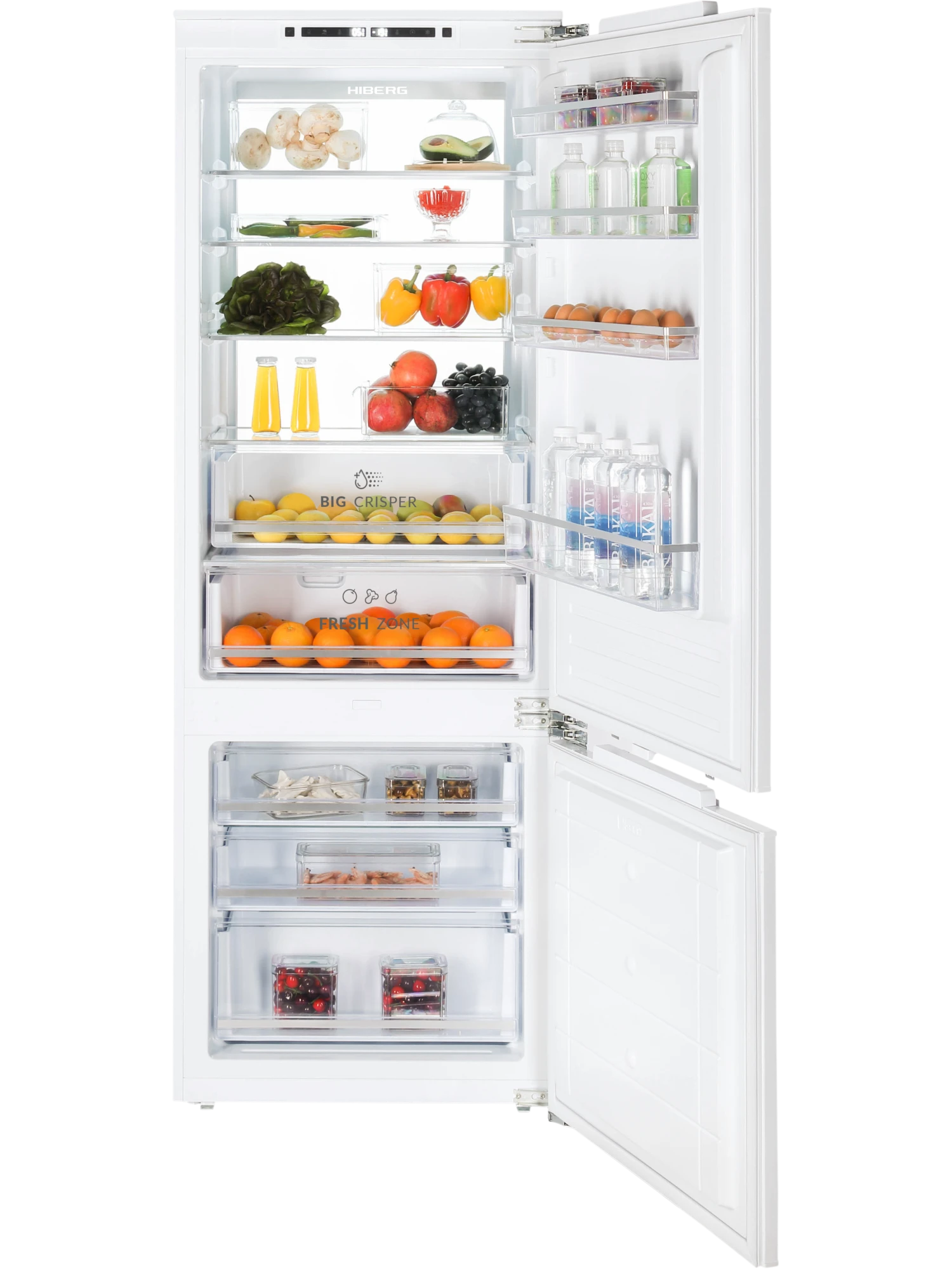 картинка Встраиваемый холодильник Hiberg i-RFCB 520F NFW 