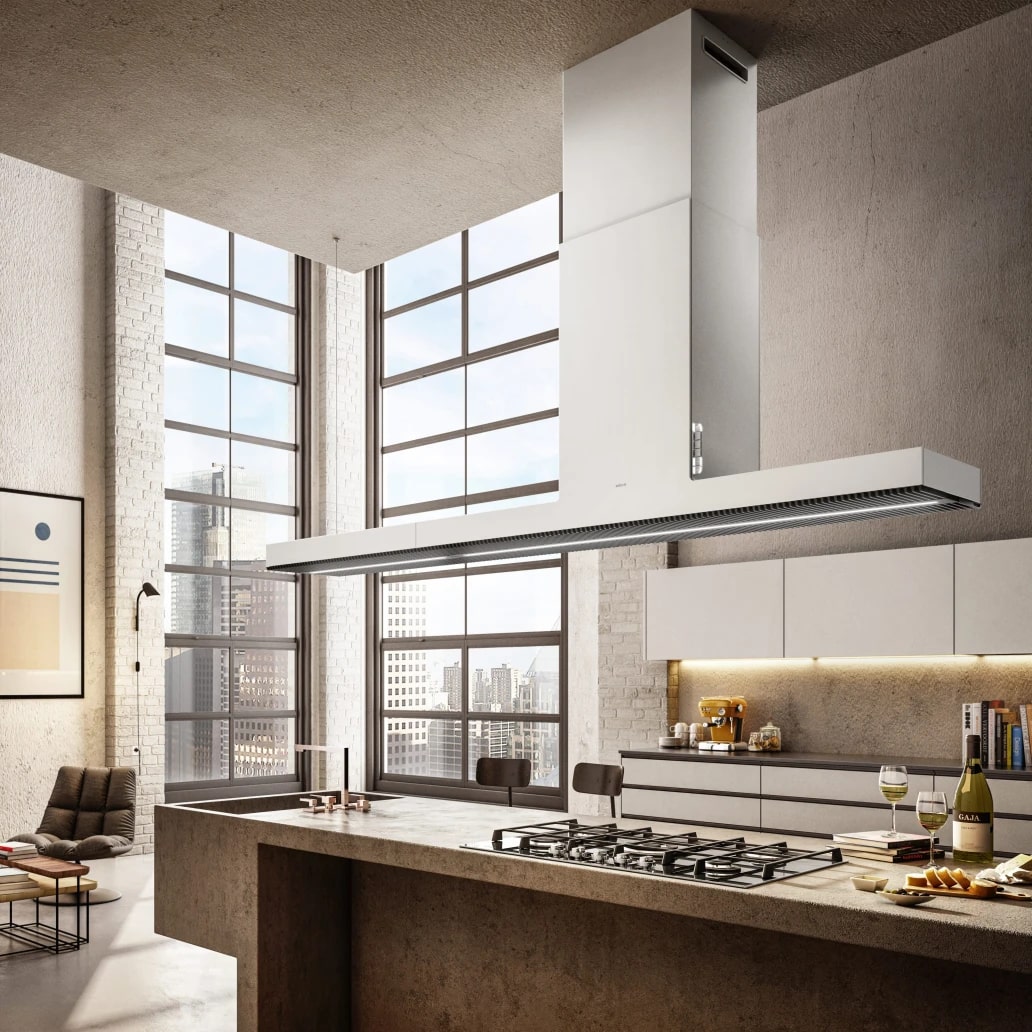 картинка Кухонная вытяжка Elica HAIKU ISLAND WH/A/120 