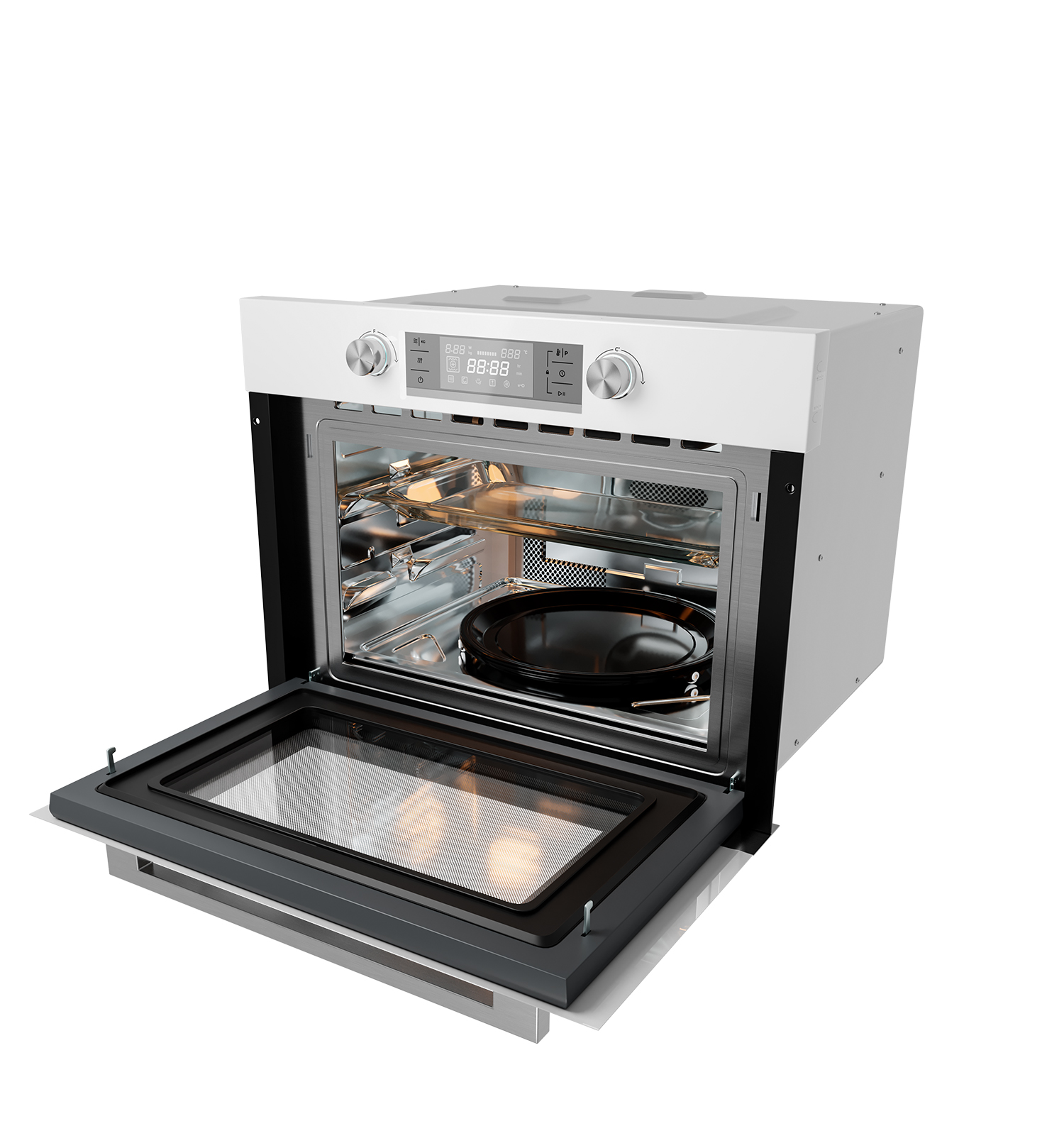 картинка Электрический духовой шкаф с функцией СВЧ Millen MEOM 045 WH 