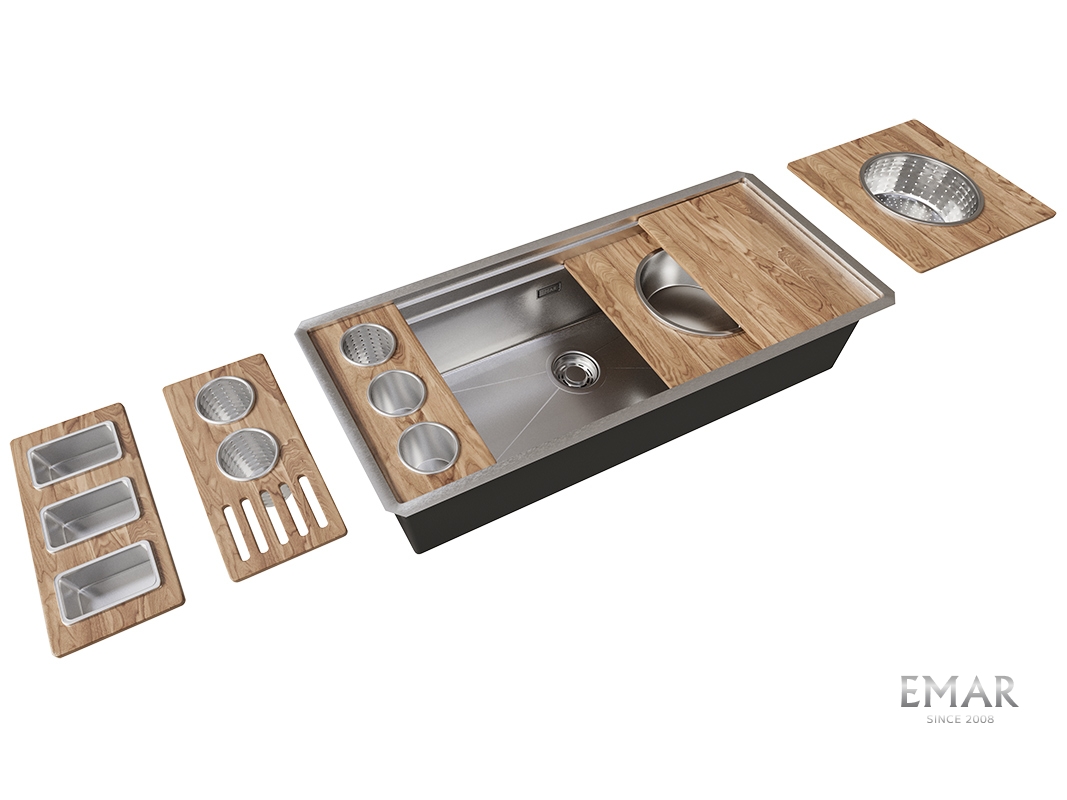 картинка Кухонная мойка Emar Pvd EMB-111 SATIN 