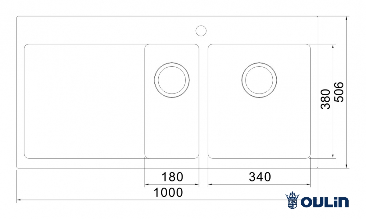 картинка |Discount| Кухонная мойка Oulin OL-FTR201R 