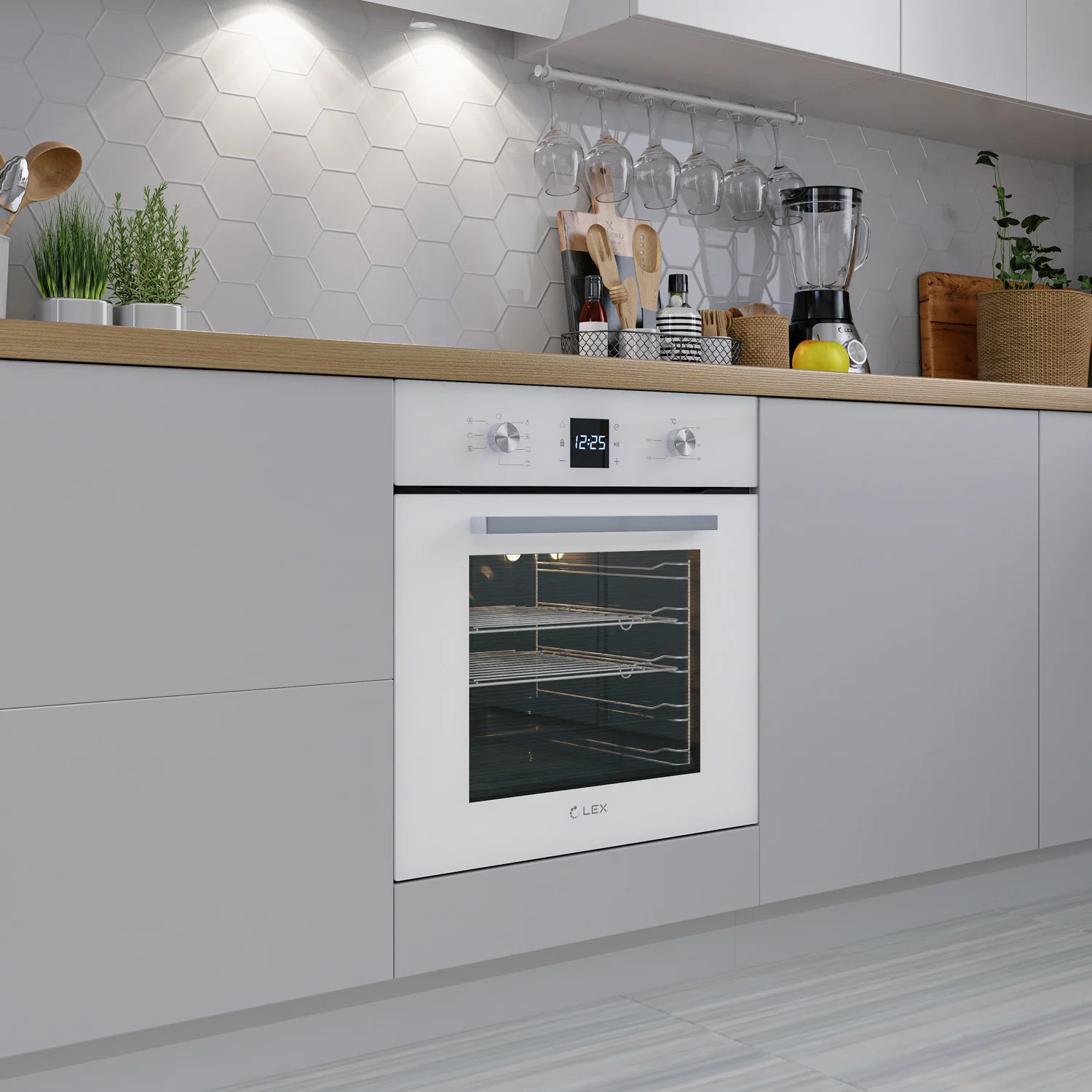 картинка Духовой шкаф Lex EDM 071 WH 