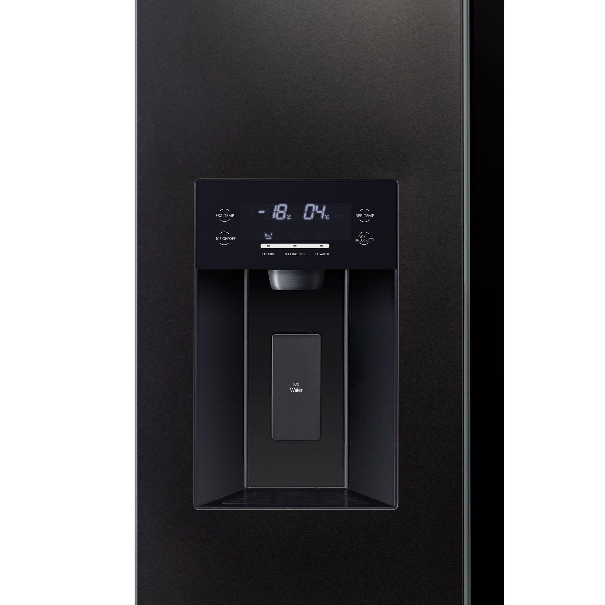 картинка Холодильник Hiberg RFS-650DX NFB INVERTER двухкамерный черный матовый 