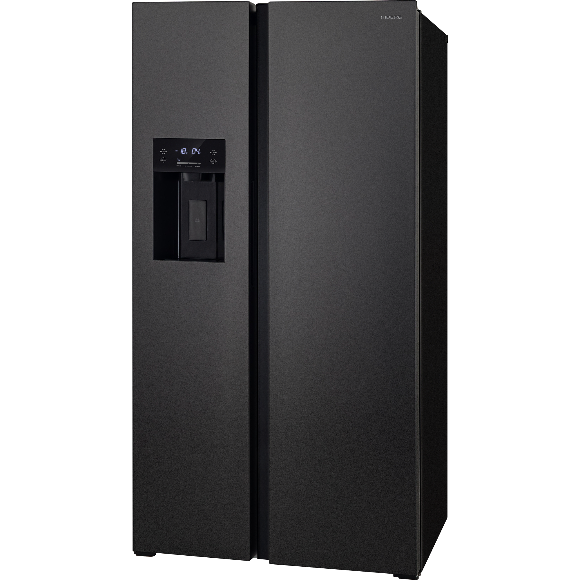 картинка Холодильник Hiberg RFS-650DX NFB INVERTER двухкамерный черный матовый 