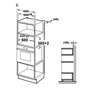 картинка Микроволновая печь встраиваемая Midea MI10250GBX нержавеющая сталь 
