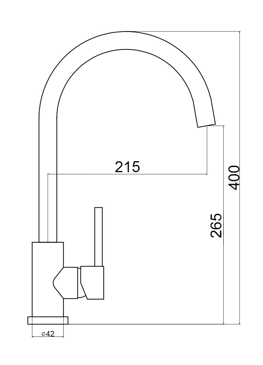 картинка Смеситель LONGRAN LOGIC LM2102, STAINLESS STEEL 
