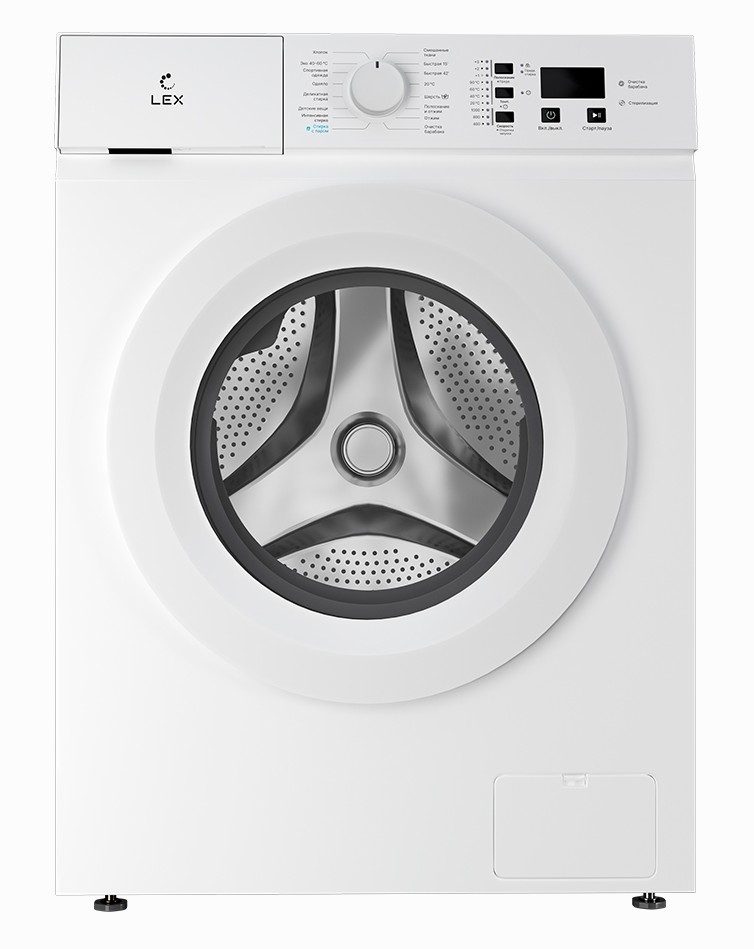 картинка Узкая стиральная машина с паром Lex LWM06010WIDSMALL 