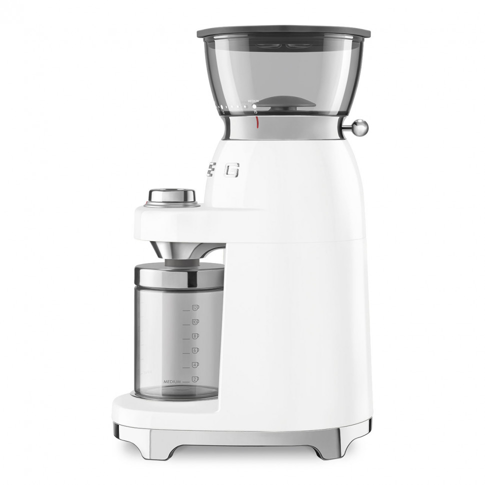картинка Кофемолка Smeg CGF03WHEU белый 