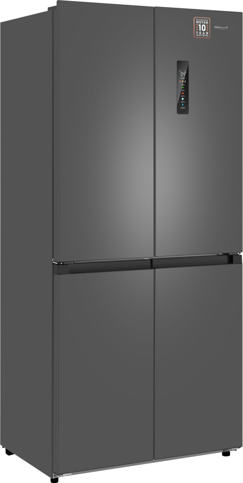 картинка Полувстраиваемый холодильник Weissgauff WCD 450 Dark Grey NoFrost Inverter 