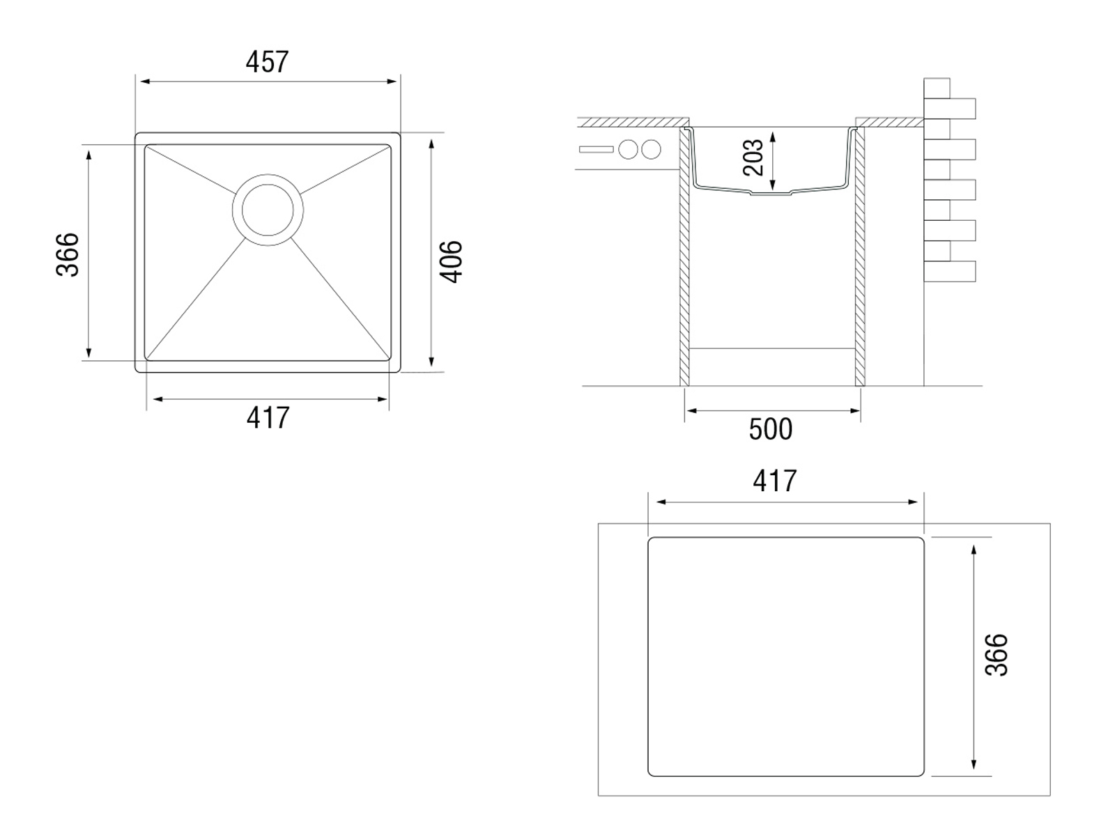 картинка Мойка Longran GEOS GES 457.406 