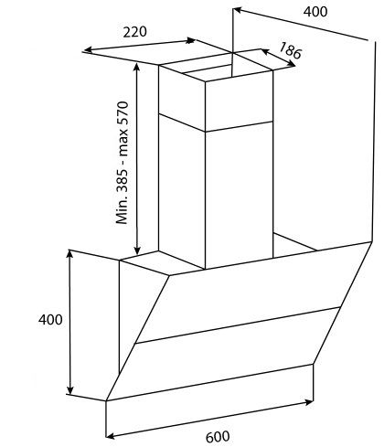 картинка Кухонная вытяжка Korting KHC 65070 GN 