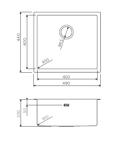 картинка Мойка Omoikiri TAKI 49-U/IF-GB 