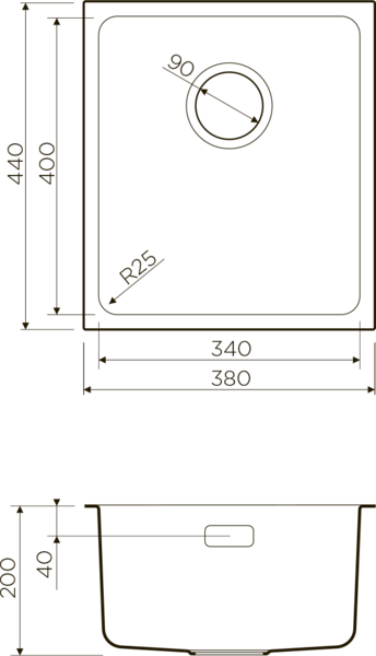 картинка Мойка Omoikiri TADZAVA-38-U-IN 