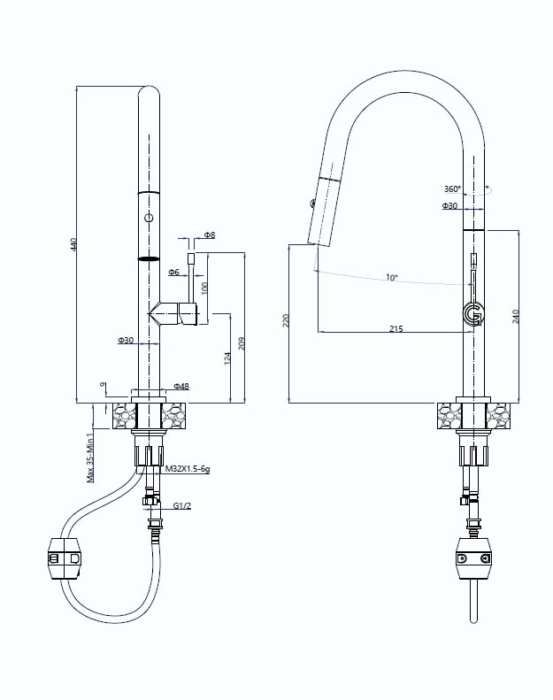 картинка Смеситель Rivelato Asti 3972500 cromo 