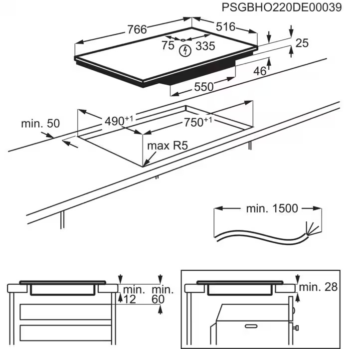 картинка Индукционная варочная панель Aeg IKE84471XB 