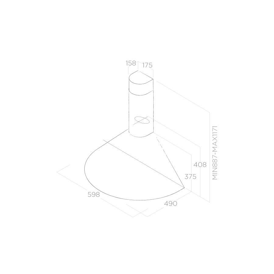 картинка Кухонная вытяжка Elica TONDA IX F/60 