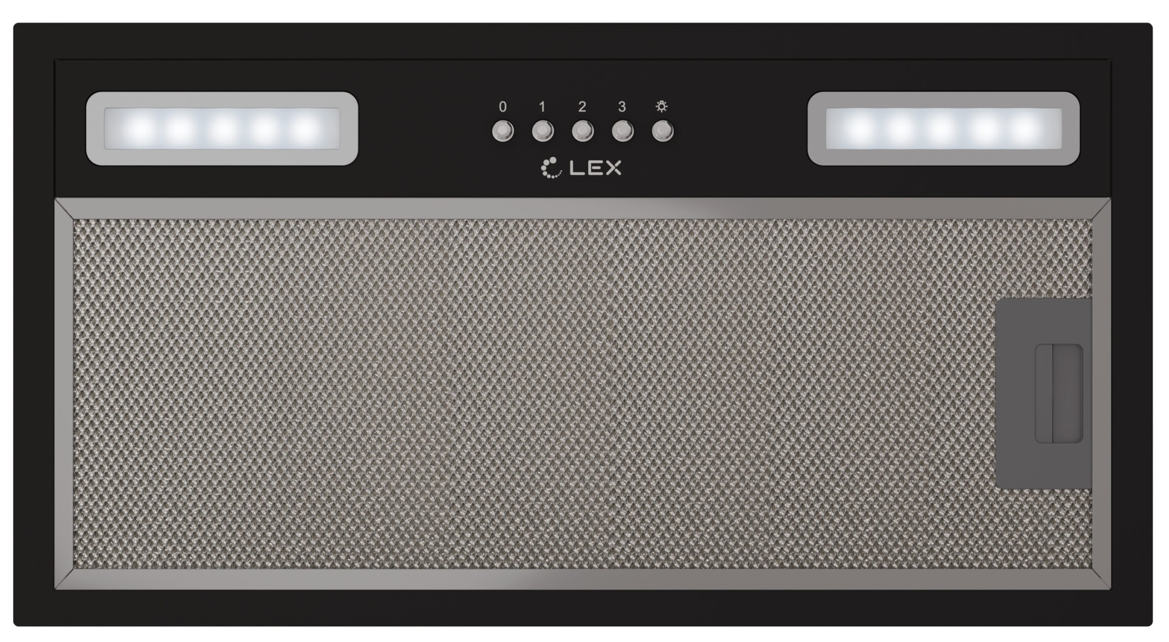 картинка Кухонная вытяжка Lex HYPER 600 LIGHT BL черная 