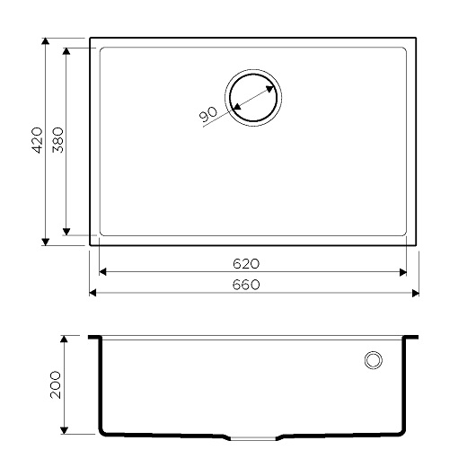 картинка Мойка для кухни Omoikiri TEDORI-66-U 