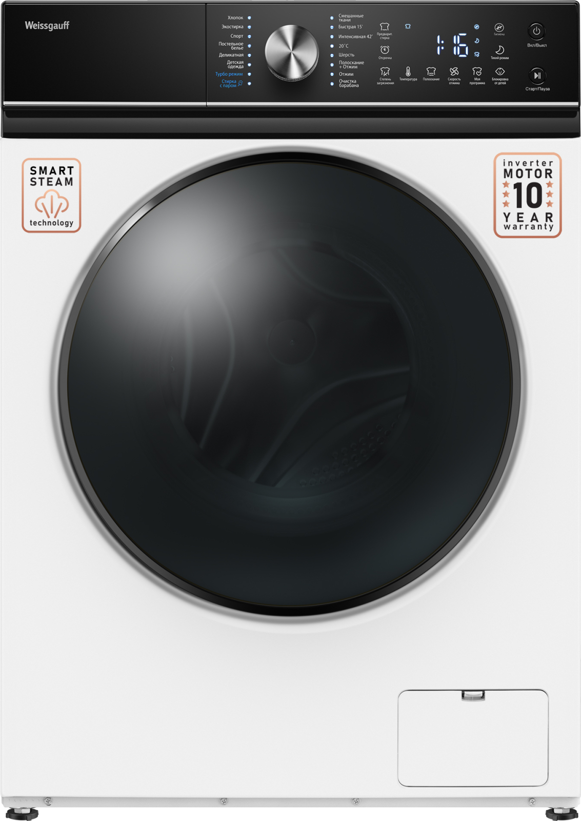 картинка Стиральная машина с паром Weissgauff WM 4106 D 