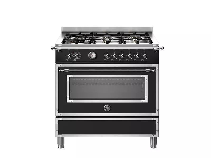 картинка Комбинированная кухонная плита Bertazzoni HER96L1ENET чёрный 