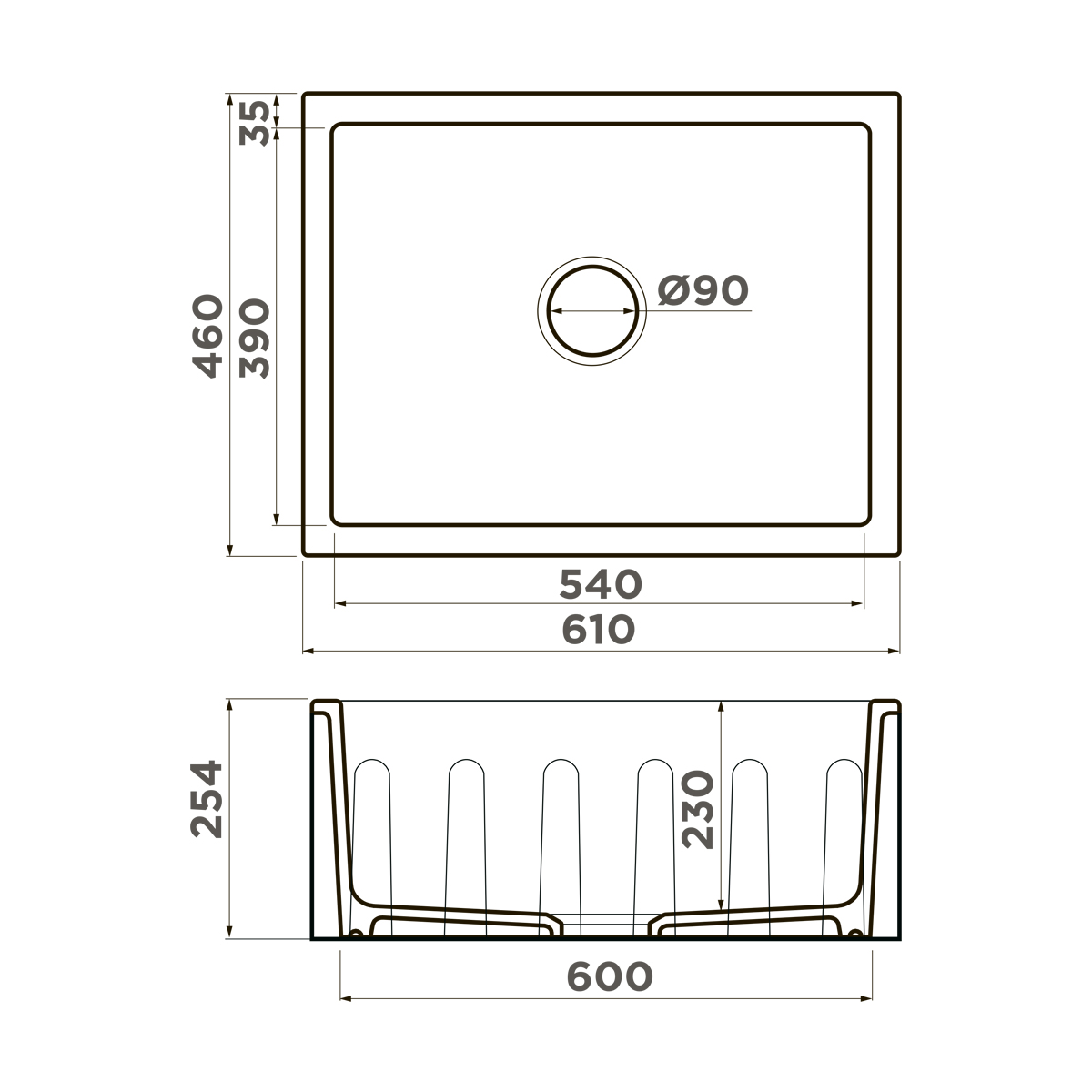 картинка Мойка для кухни Omoikiri Mikura 61 