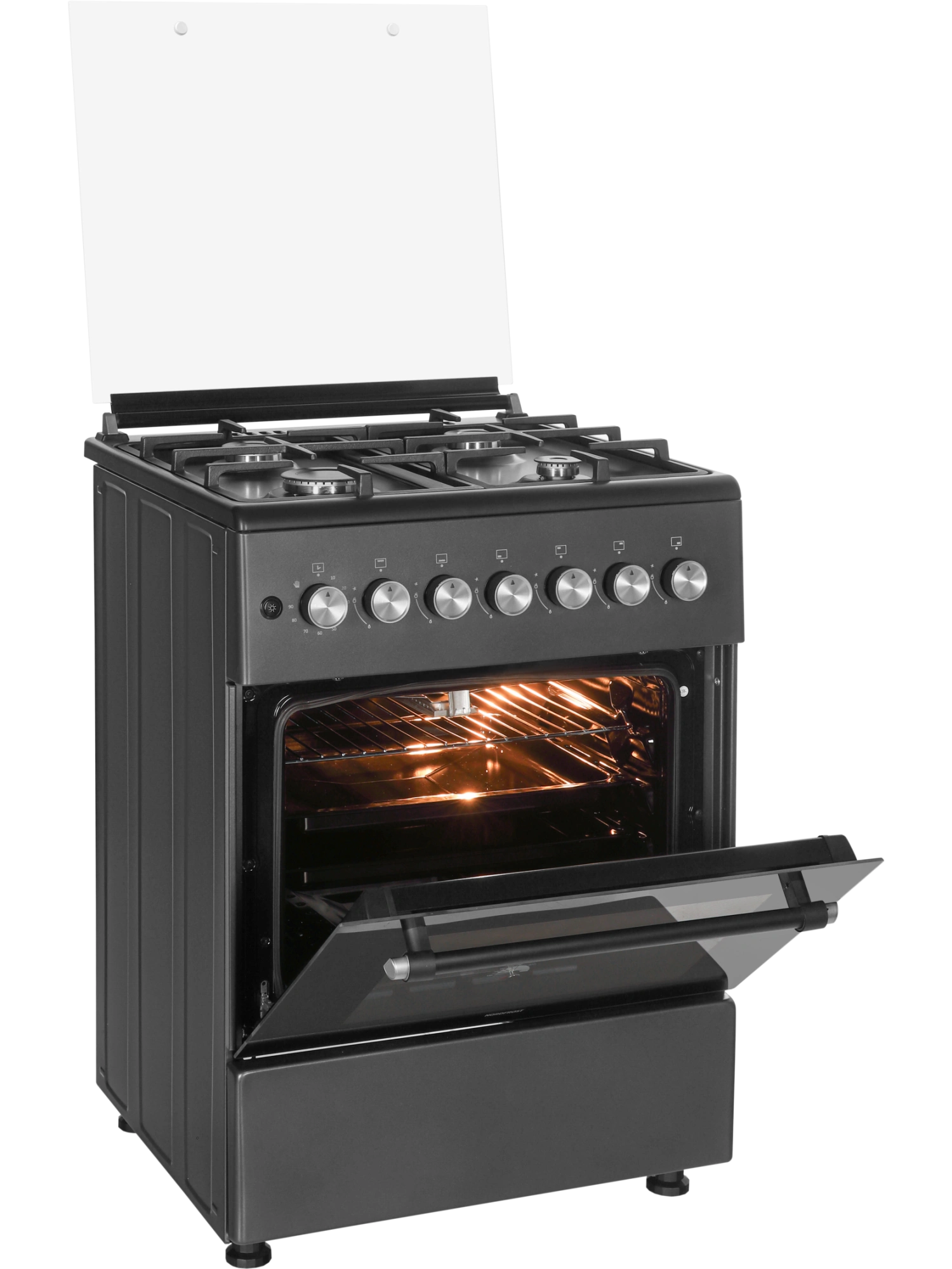 картинка Газовая кухонная плита Nord GG 6064 Gd графит 