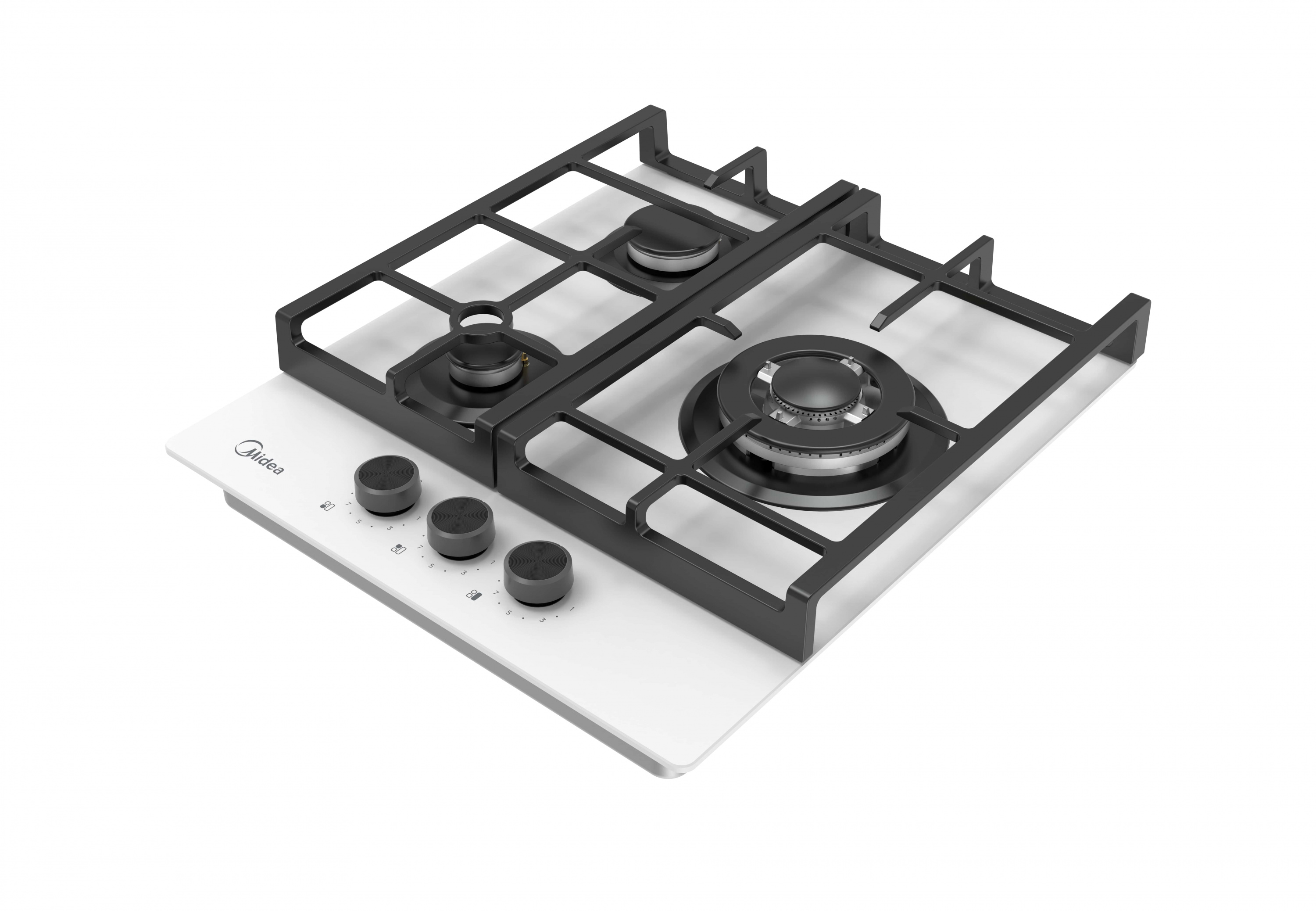 картинка Газовая варочная панель Midea MG449TGW белая 