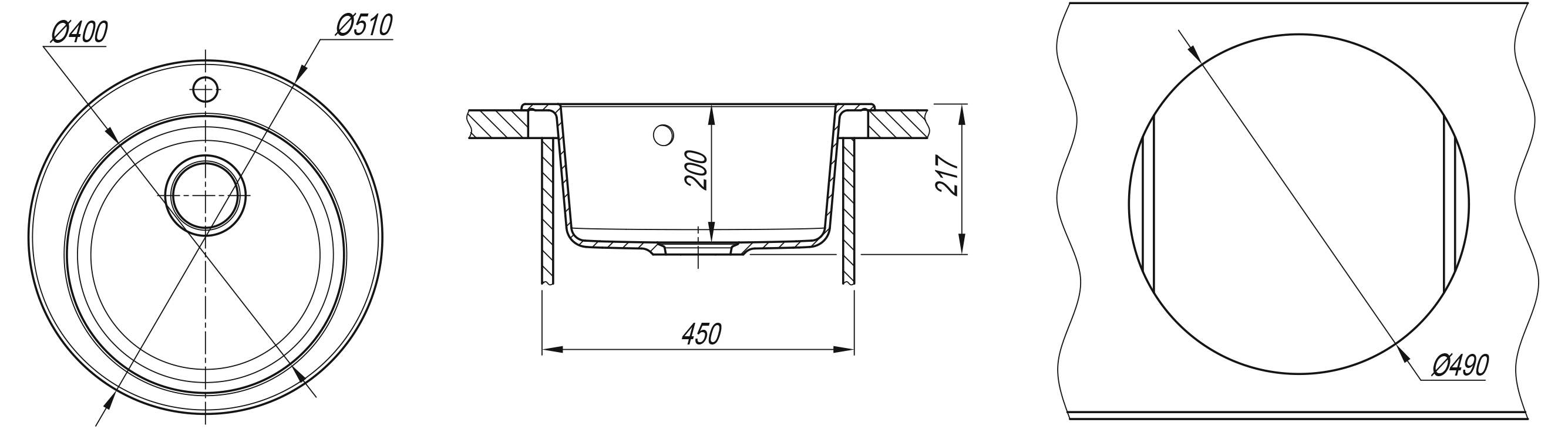 картинка Мойка для кухни Dr. Gans ГАЛА-510 