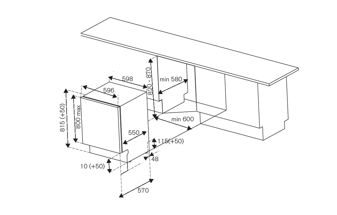 картинка Посудомоечная машина Bertazzoni DW60EPR/21 