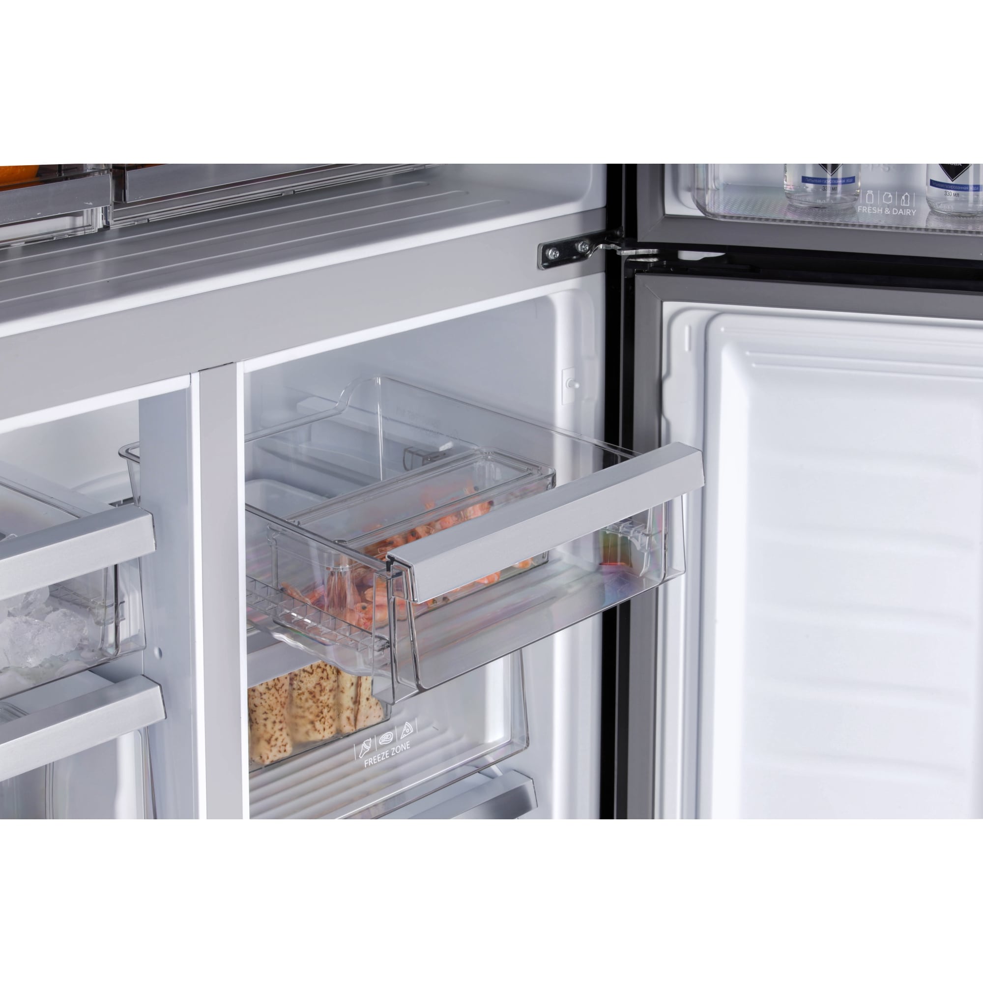 картинка Отдельностоящий холодильник Hiberg RFQ-555DX NFGB inverter 