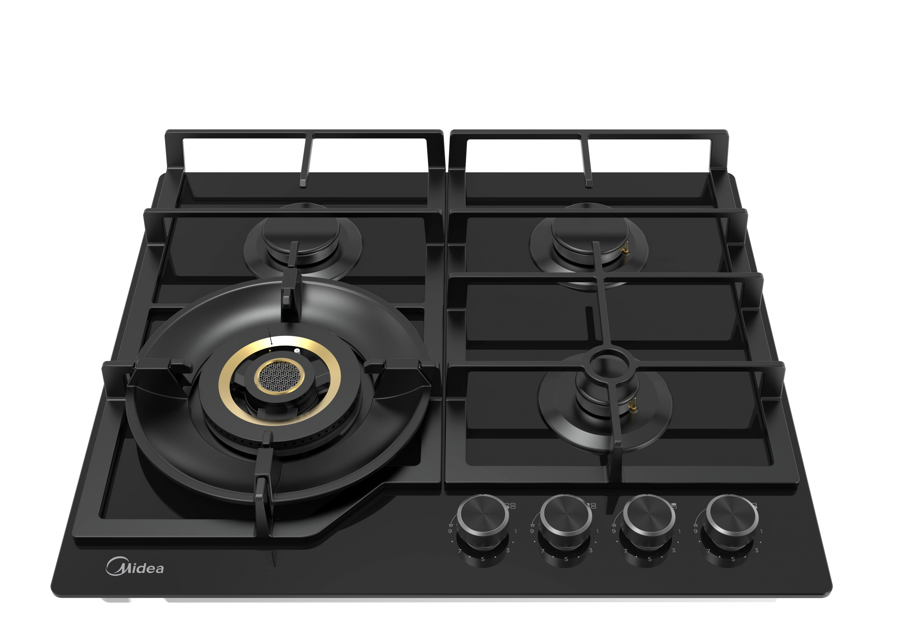 картинка Газовая варочная панель Midea MG697VGB черная 