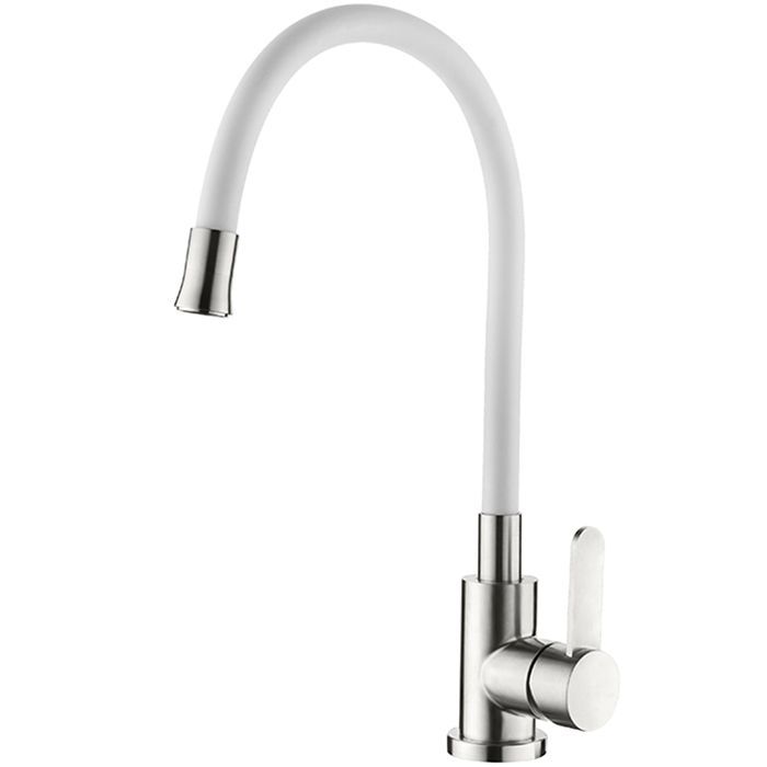 картинка Смеситель Ledeme L74004-3 белый 