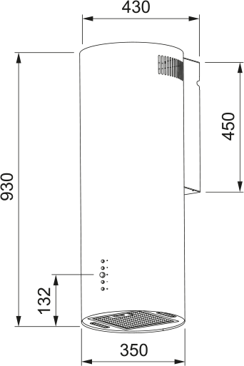 картинка Кухонная вытяжка Franke AXIS BK 35 