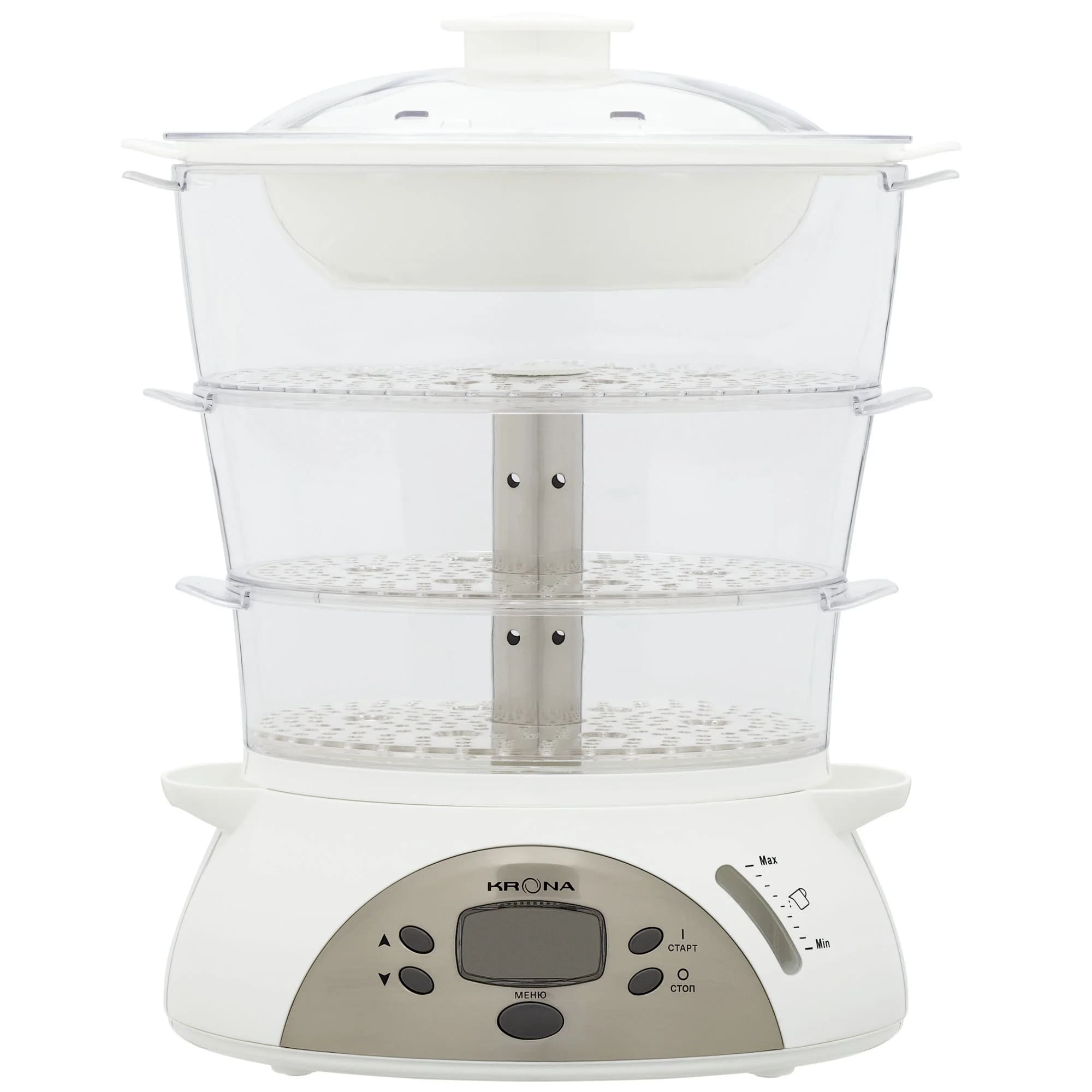 картинка Пароварка Krona Dampfgarer 900W белый 