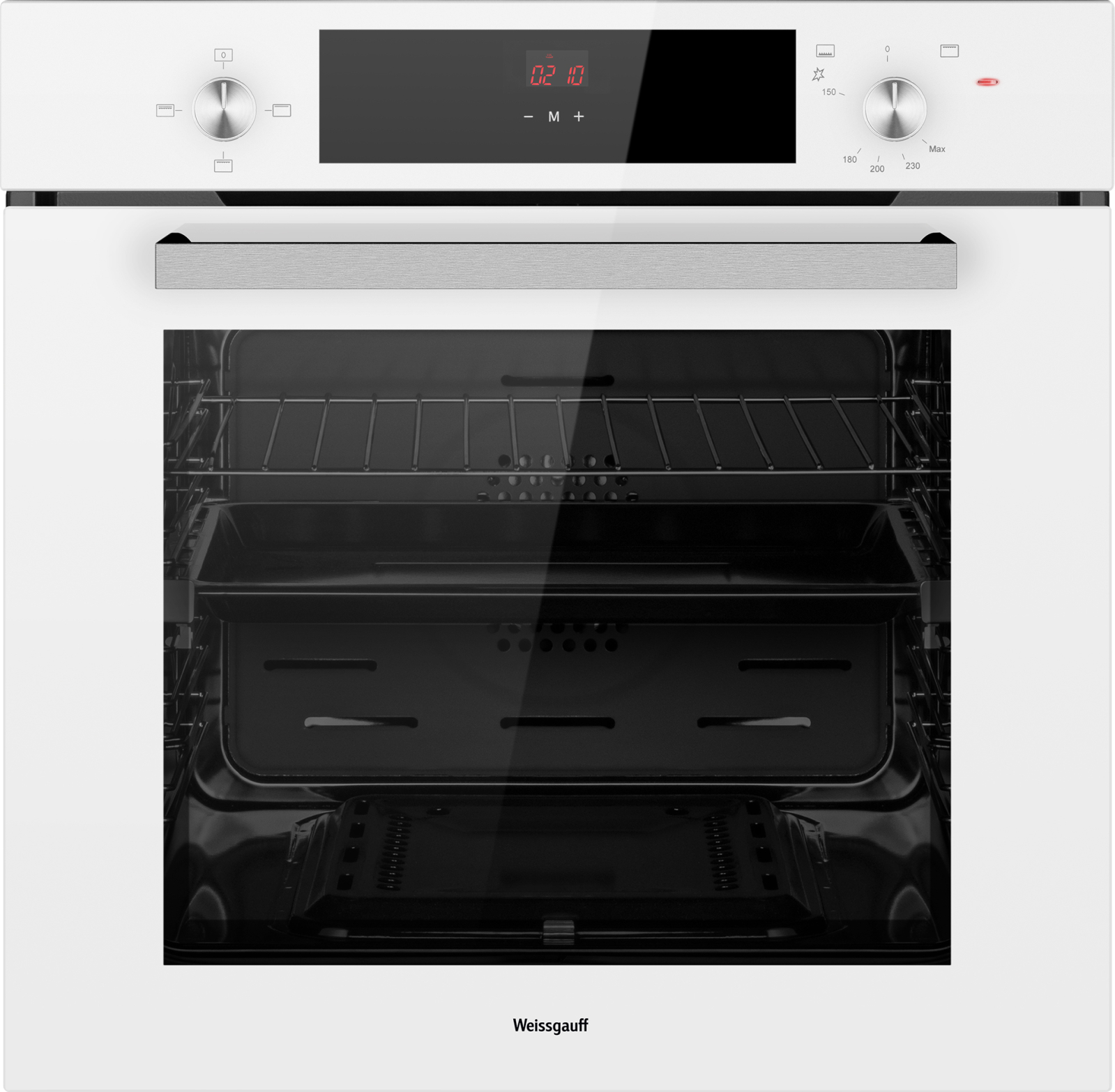 картинка Газовый духовой шкаф Weissgauff WGO 702 D WHITE GLASS 